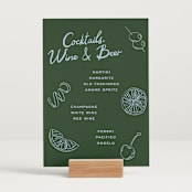 "Garnish" - Bar Signs in Olive by Megan Davis - In Use