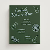 "Garnish" - Bar Signs in Olive by Megan Davis - Front