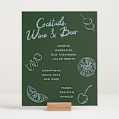 "Garnish" - Bar Signs in Olive by Megan Davis - In Use