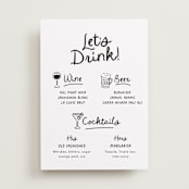 "Let's Drink!" - Bar Signs in Ebony by Itsy Belle Studio - Front