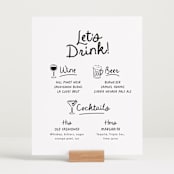 "Let's Drink!" - Bar Signs in Ebony by Itsy Belle Studio - In Use