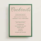 "cotillion" - Bar Signs in Peach by Megan Davis - Front