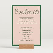 "cotillion" - Bar Signs in Peach by Megan Davis - In Use