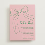 "Just the ribbon" - Bar Signs in trawberry by Vera Lim - Front