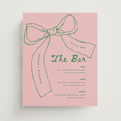 "Just the ribbon" - Bar Signs in trawberry by Vera Lim - Front