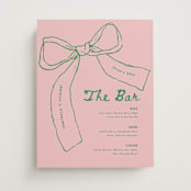 "Just the ribbon" - Bar Signs in trawberry by Vera Lim - Front