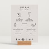 "Modern Sketch" - Bar Signs in Noir by Elly - In Use
