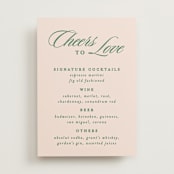"Scripted" - Bar Signs in Emerald by Creo Study - Front