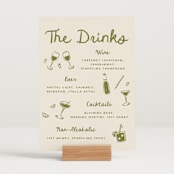 "Playful Doodles" - Bar Signs in Olive by Carmia Jordaan - In Use