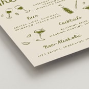 "Playful Doodles" - Bar Signs in Olive by Carmia Jordaan - Detail