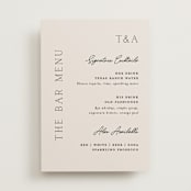"In Love" - Bar Signs in Linen by Vanessa Doyle - Front