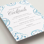 "Almafi" - Bar Signs in Cerulean by Itsy Belle Studio - Detail