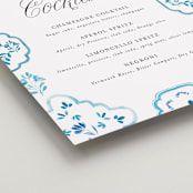"Almafi" - Bar Signs in Cerulean by Itsy Belle Studio - Detail