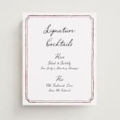 "Handwritten" - Bar Signs in Wine by Cass Loh - Front