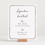 "Handwritten" - Bar Signs in Wine by Cass Loh - In Use