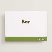 "Portrait" - Bar Signs in Charcoal by Minted - Front