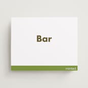 "Portrait" - Bar Signs in Charcoal by Minted - Front