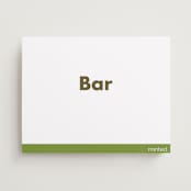 "Portrait" - Bar Signs in Charcoal by Minted - Front