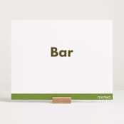"Portrait" - Bar Signs in Charcoal by Minted - In Use