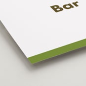 "Portrait" - Bar Signs in Charcoal by Minted - Detail