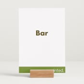 "Portrait" - Bar Signs in Charcoal by Minted - In Use