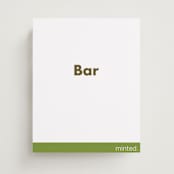 "Portrait" - Bar Signs in Charcoal by Minted - Front