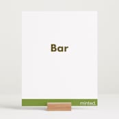 "Portrait" - Bar Signs in Charcoal by Minted - In Use