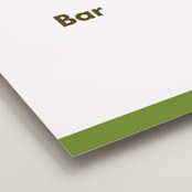 "Portrait" - Bar Signs in Charcoal by Minted - Detail