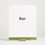 "Portrait" - Bar Signs in Charcoal by Minted - In Use