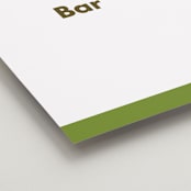 "Portrait" - Bar Signs in Charcoal by Minted - Detail