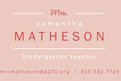 "A Plus" - Business Cards in Coral by Kimberly FitzSimons - Detail