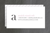 "Simple and Pretty" - Business Cards in Petal by Up Up Creative - Front