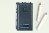 "Chalkboard" - Business Cards in Chalk by Waldo Press - Front