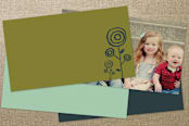 "Riviera" - Business Cards in Mustard by Betsy McElwee - Back of Card Options