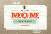 "I'm A Mom" - Business Cards in Apricot by chica design - Front