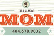 "I'm A Mom" - Business Cards in Apricot by chica design - Detail