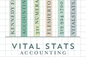 "Vital Stats" - Business Cards in Ocean by Stacey Hill - Detail