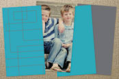 "Technological Mark" - Business Cards in Techno Blue by Ana Gonzalez - Back of Card Options