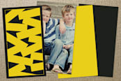 "Simple and Twisted" - Business Cards in Yellow by Ana Gonzalez - Back of Card Options