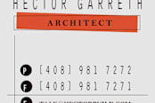 "Structured" - Business Cards in Tangerine by chocomocacino - Detail
