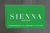 "Crisp Color" - Business Cards in Green Apple by hi-lighter inc. - Front