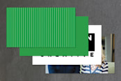 "Crisp Color" - Business Cards in Green Apple by hi-lighter inc. - Back of Card Options