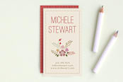 "Blooming Flowers" - Business Cards in Apple Blossom by Jazmin B. Marquez - Front