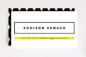 "Modern Highlight" - Business Cards in Highlighter by Chryssi Tsoupanarias - Front