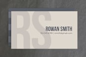 "Bold and Formal" - Business Cards in Pebble by burpcreative - Front