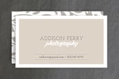 "Crisp Connection" - Business Cards in Sand by amanda cunningham - Front