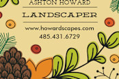 "Foliage Scape" - Business Cards in Canvas by Clair Landers - Detail