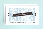 "Mom Calling Card" - Business Cards in Sky by Christina Novak - Front