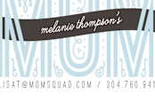 "Mom Calling Card" - Business Cards in Sky by Christina Novak - Detail