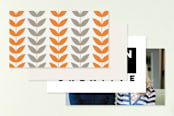 "A Bold Impression" - Business Cards in Tangerine by amanda cunningham - Back of Card Options